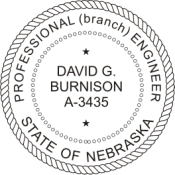 Professional Seal Rubber Stamp (Per State Requirements)