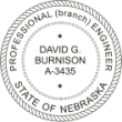 PROF_RS - Professional Seal Rubber Stamp (Per State Requirements)