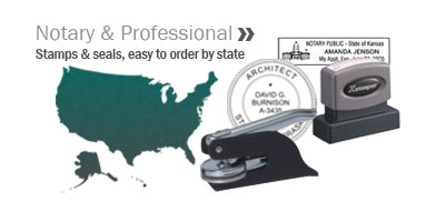 Notary Supplies & Professional Stamps for all 50 states.
