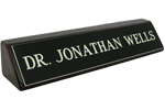 2" x 8" Engraved Name Plate on Rosewood Block