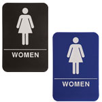 Women ADA Compliant Sign, 6" x 9"