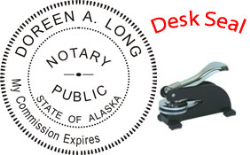 Alaska Notary Desk Seal