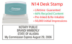Alaska Notary Desk Stamp