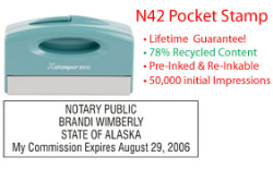 Alaska Notary Pocket Stamp