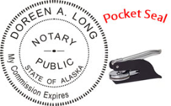 Alaska Notary Pocket Seal