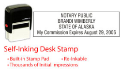 AK-NOTARY-SELF-INKER - Alaska Notary Self Inking Stamp