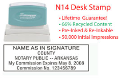 Arkansas Notary Desk Stamp
