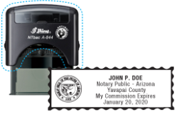 AZ-NOTARY-SELF-INKER - Arizona Notary Self Inking Stamp