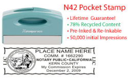 California Notary Pocket Stamp