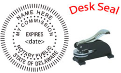 Delaware Notary Desk Seal