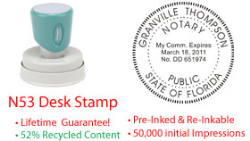 Florida Notary Desk Stamp