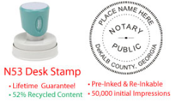 Georgia Notary Desk Stamp