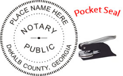 Georgia Notary Pocket Seal