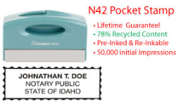 Idaho Notary Pocket Stamp