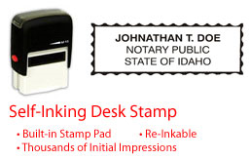 ID-NOTARY-SELF-INKER - Idaho Notary Self Inking Stamp