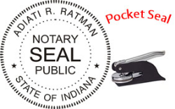 Indiana Notary Pocket Seal