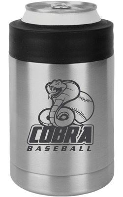 Stainless Steel Cobra Baseball Koozie