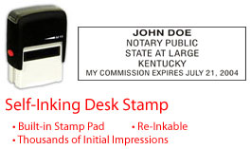 KY-NOTARY-SELF-INKER - Kentucky Notary Self Inking Stamp