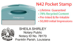 Louisiana Notary Pocket Stamp