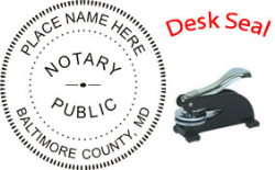 Maryland Notary Desk Seal