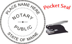 Maine Notary Pocket Seal