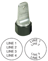 3/4" Diameter Metal Inspection Stamp