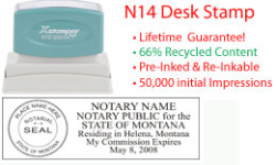 Montana Notary Desk Stamp