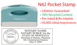 Montana Notary Pocket Stamp