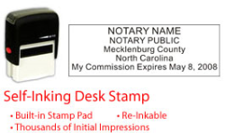 NC-NOTARY-SELF-INKER - North Carolina Notary Self Inking Stamp