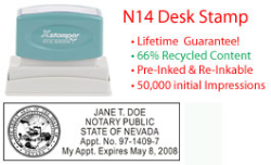 Nevada Notary Desk Stamp