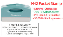 New York Notary Pocket Stamp