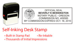 OR-NOTARY-SELF-INKER - Oregon Notary Self Inking Stamp