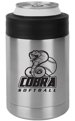 Stainless Steel Cobra Softball Koozie