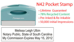 South Carolina Notary Pocket Stamp