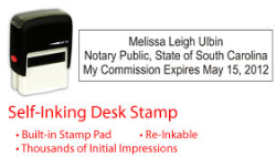 SC-NOTARY-SELF-INKER - South Carolina Notary Self Inking Stamp
