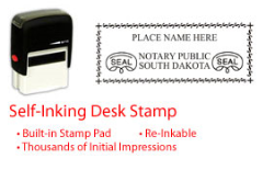 SD-NOTARY-SELF-INKER - South Dakota Notary Self Inking Stamp