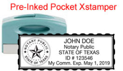 Texas Notary Pocket Stamp