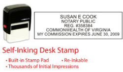 VA-NOTARY-SELF-INKER - Virginia Notary Self Inking Stamp
