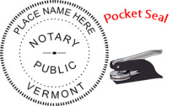 Vermont Notary Pocket Seal