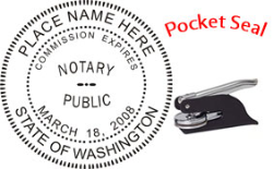 Washington Notary Pocket Seal
