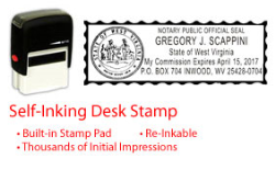 WV-NOTARY-SELF-INKER - West Virginia Notary Self Inking Stamp