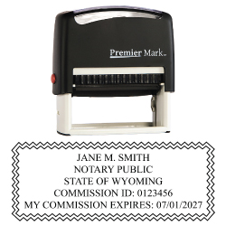 WY-NOTARY-SELF-INKER - Wyoming Notary Self Inking Stamp 9015