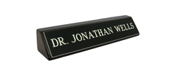 210RW - 2" x 10" Engraved Name Plate on Rosewood Block