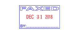 40310 - Classix #40310 Faxed Self-Inking Message Date Stamp (Metal Frame)