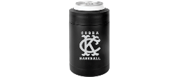 BLK-K-KC-STOCK - Matte Black KC Cobra Baseball Koozie