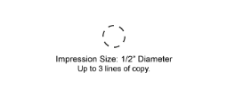 METALINSP1 - 1/2" Diameter Metal Inspection Stamp