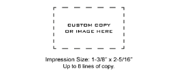 PSI3255 - PSI 3255 Pre-Inked Stamp