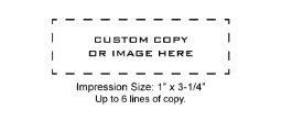 SHINYS-833 - Shiny Printer S-833 Self-Inking Stamp